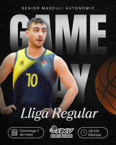 💥 GAMEDAY | VALIER GROUP SÈNIOR MASCULÍ AUTONÒMIC💥